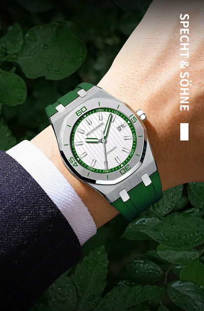 New Arrivals Specht & Söhne Dive Watch 40MM Miyota 8215 Automatic Mechanical Watches For Men Octagon Bezel Steel