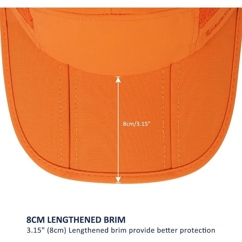 GADIEMKENSD Lightweight Running Cap Sun Hat for Trekking Hiking Quick Dry Breathable Outdoor Sports Unisex