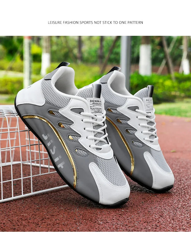 Fashionable Large Size Men's Sports Shoes Mesh Upper Breathable Comfortable Casual Sneakers Trendy Men's Footwear from China