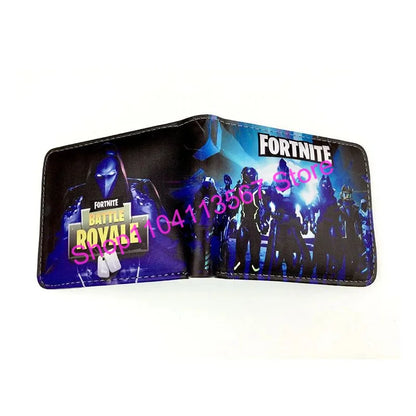 Fortnite Anime Figures Wallet Victory Royale PU Leather Purse Coin Holder Money Clutch Wristlet Cover Wallet Card Holder