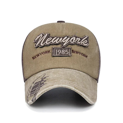 Baseballkeps i 6 färger – ny unisexmodell med tvättad, sliten look och hantverksmässig patch samt 3 broderimönster