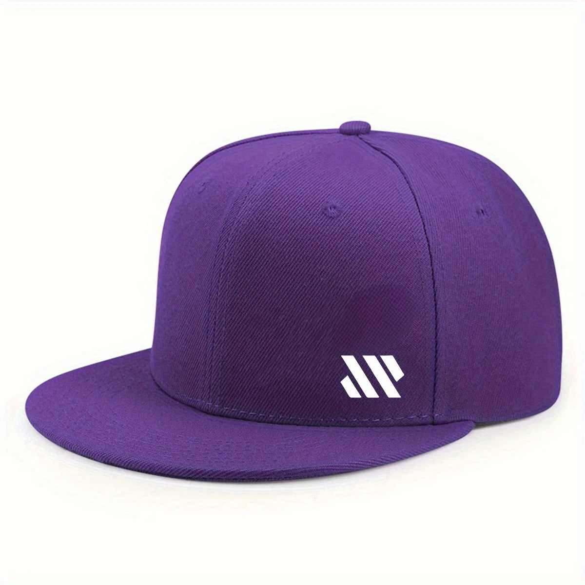 Baseball-lippis, jossa on valkoinen logo. Unisex-malli, säädettävä, hengittävä, tasainen lieri, kevyt ulkoilu- ja matkalippis, päähine.