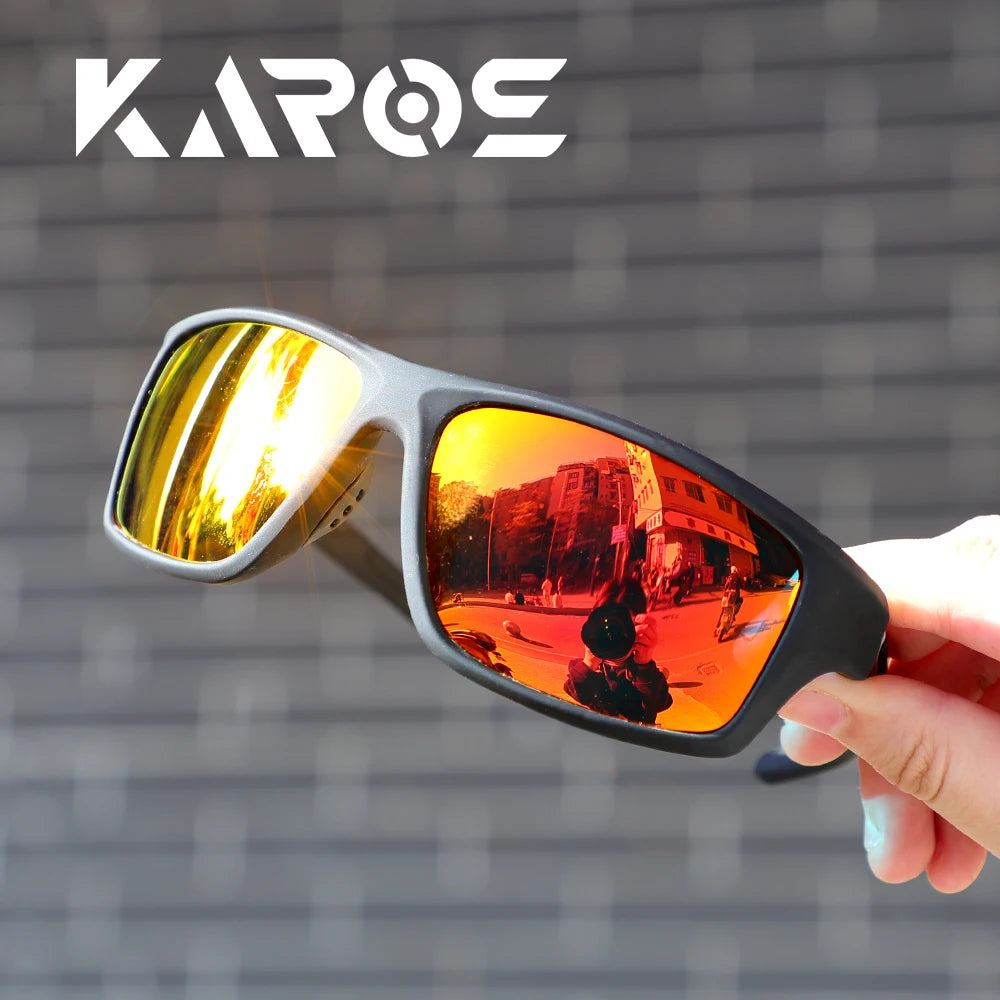 Karos Polarized Glasses UV400 Men Women Cycling Fishing Running Outdoor Sports Sunglasses Bike Eyewear For Driving Riding YZ2012