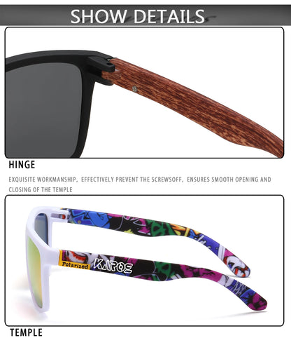 KAROS Polarized Sunglasses Unisex Car Driver Anti-Glare Goggles Outdoor for travel fishing beach UV400 eyeglasses