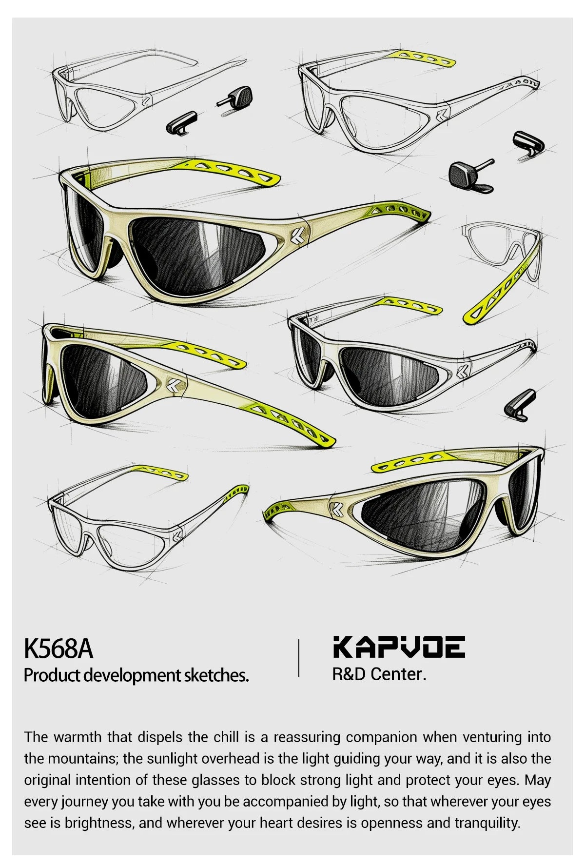 Kapvoe Hiking Sunglasses Camping Fashion Sunglasses for Men Photochromic Cycling Glasses MTB Bike Goggles Fishing Eyewear Sports