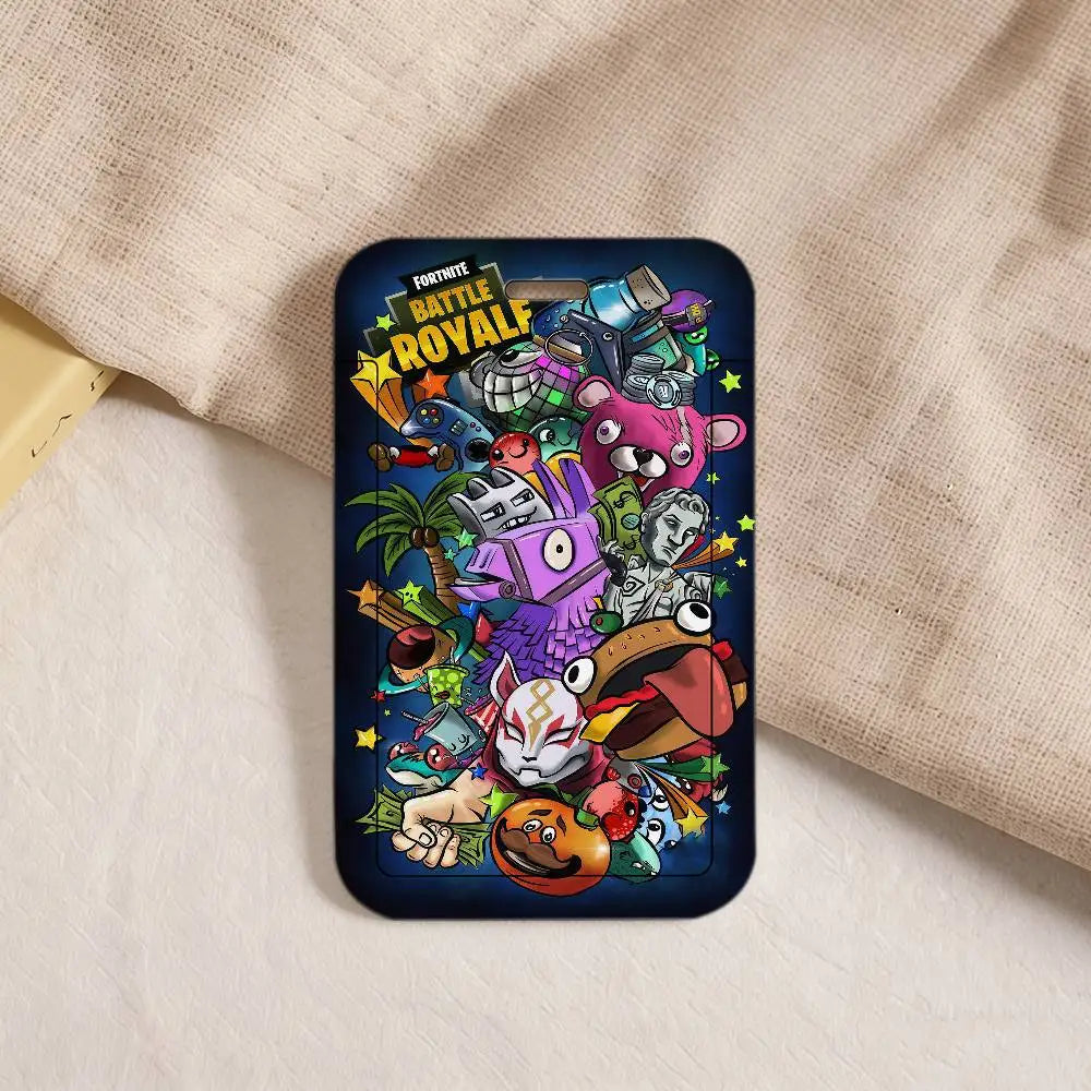 Hot Game F-FORTNITE Strap Lanyard Keychain ID Bus Card Cover Badge Holder Pass Hang Rope Lariat Gifts Keys Accessories