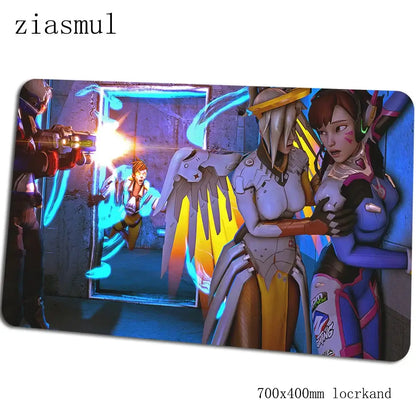 Overwatch mouse pad gamer 700x400x3mm gaming mousepad Colorful notebook desk mat Christmas gifts mouse pad PC gamer mats gamepad