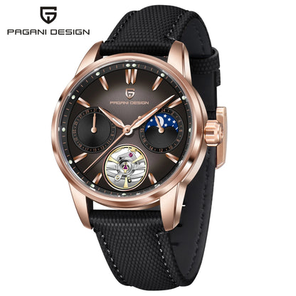 PAGANI DESIGN 2026 Men Mechanical Watch E3255Y 41mm Sapphire Crystal Stainless Steel Calendar Waterproof Reloj Hombre