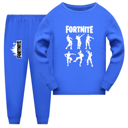 New Kids Fortnite Fall Pajama Sets Baby Girls Long Sleeve Tops Pants 2pcs Set Teen Boys Daily Sleepwear 1006