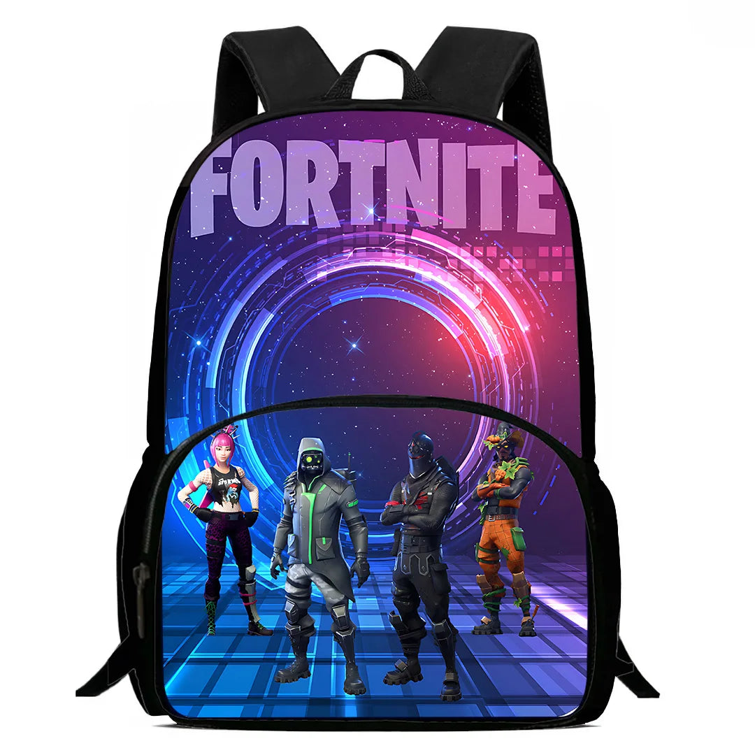 Hot Game Design Child Backpacks Shoulder Bag Pencil Case Fortnite Pupil Large Capacity School Bags for Boys Girls Best Gift