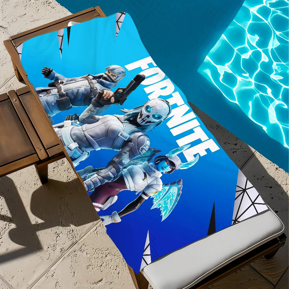 Game Art Funny F-Fortnite Towel Soft Beach Towels Trip Swim Pool Bathing Towel Gym Spa Home Decor Gift Holiday