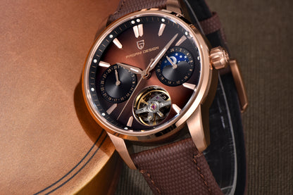 PAGANI DESIGN 2026 Men Mechanical Watch E3255Y 41mm Sapphire Crystal Stainless Steel Calendar Waterproof Reloj Hombre