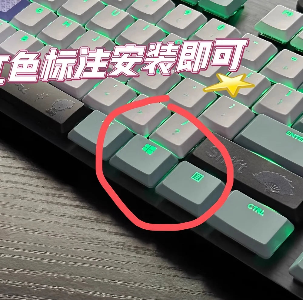 G915 913 TKL G815 G813 Textured Anti Slip Transparent Backlit Keycap, Suitable for Logitech Mechanical Keyboard