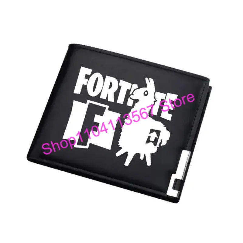 Fortnite Anime Figures Wallet Victory Royale PU Leather Purse Coin Holder Money Clutch Wristlet Cover Wallet Card Holder
