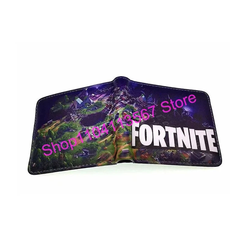 Fortnite Anime Figures Wallet Victory Royale PU Leather Purse Coin Holder Money Clutch Wristlet Cover Wallet Card Holder
