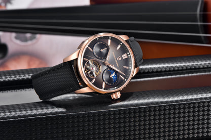 PAGANI DESIGN 2026 Men Mechanical Watch E3255Y 41mm Sapphire Crystal Stainless Steel Calendar Waterproof Reloj Hombre