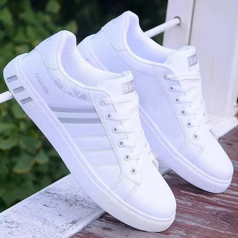 Lage skate-sneakers voor heren — Ademend, met veters, PVC-zool