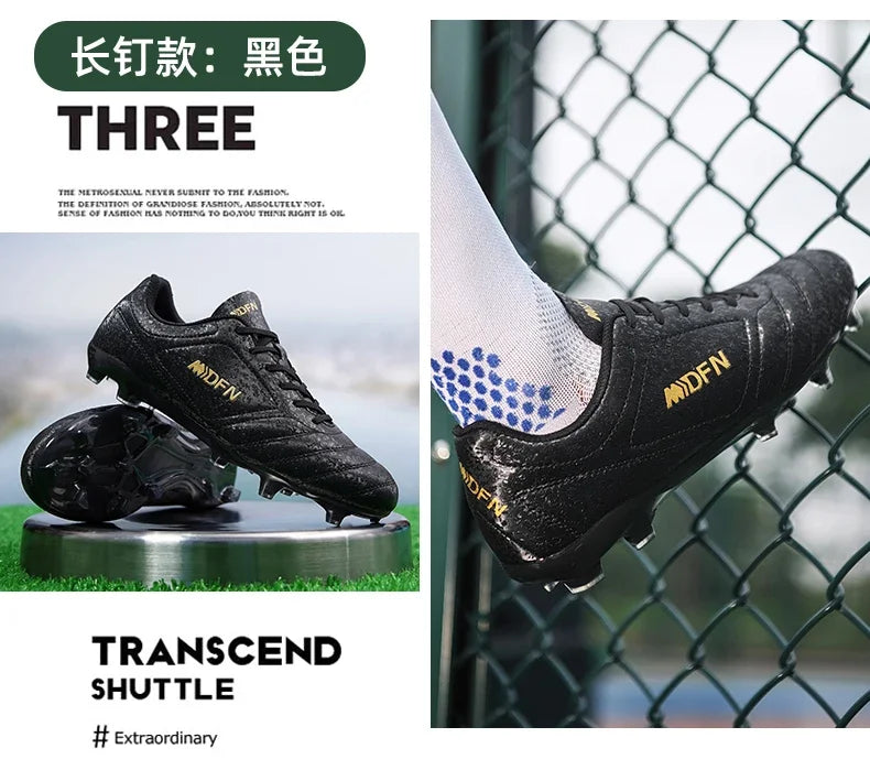 New Men's Football Boots Match Professional Sneakers Non-slip Soccer Shoes Outdoor Drop Shipping Unisex Training Sport Futsal