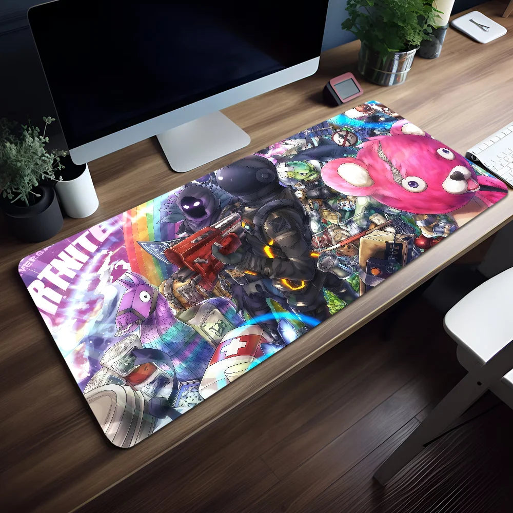 Mouse Pad Non-slip Game Lockedge Office Student Gaming Survival Thickened Large Writing F-FORTNITE Shooting Cushion Mouse Pad