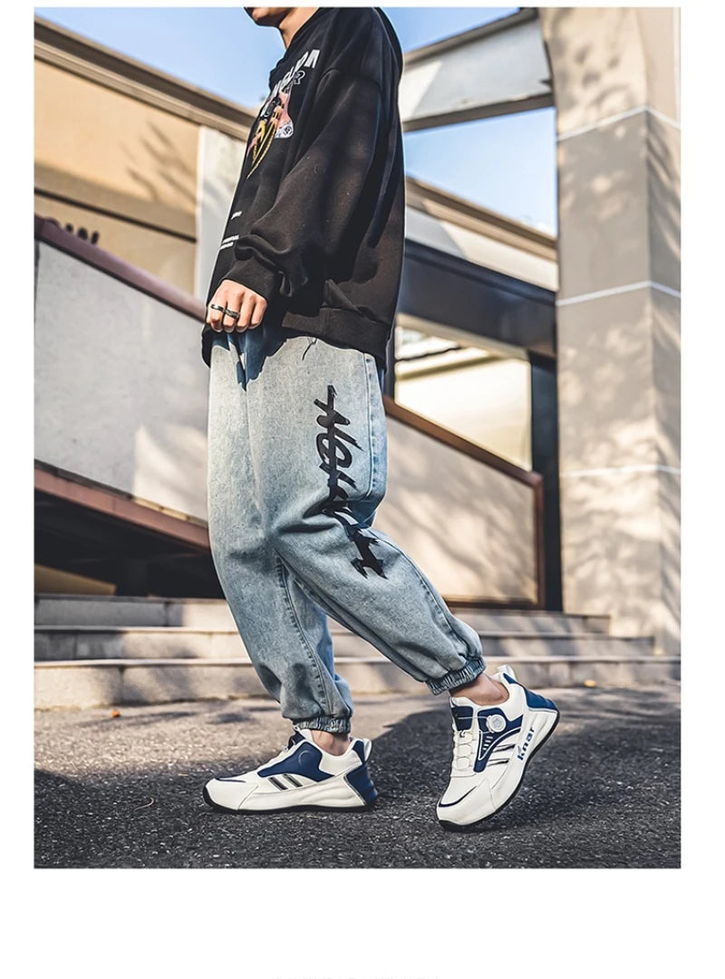 Men's New Low Top Casual Sneakers Korean Style Versatile Dad Shoes Soft Sole Comfortable Lightweight Platform Shoes For Daily