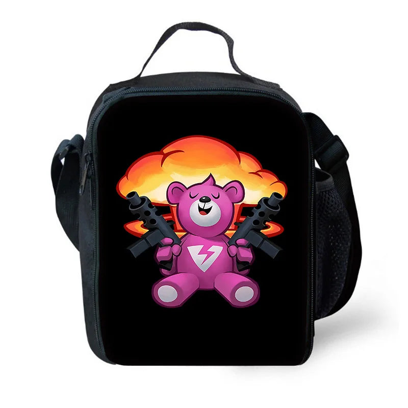 Child Insulated Large Fortnite Capacity Bag for Boy Hot Game Girl Student Outdoor Picnic Reusable Thermal Cooler Lunch Box