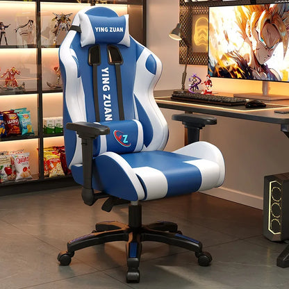 AOLIVIYA Ergonomic Gaming Chair with Footrest, Reclining Computer Chair, 3D Adjustable Armrests, Lumbar Support Seat for Home Office