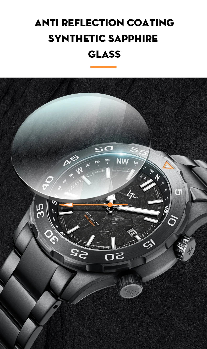 WM Watch Automatic Mechanical Watches Water Resistant Classic Casual Business Man Watch Welly Merck WM157M