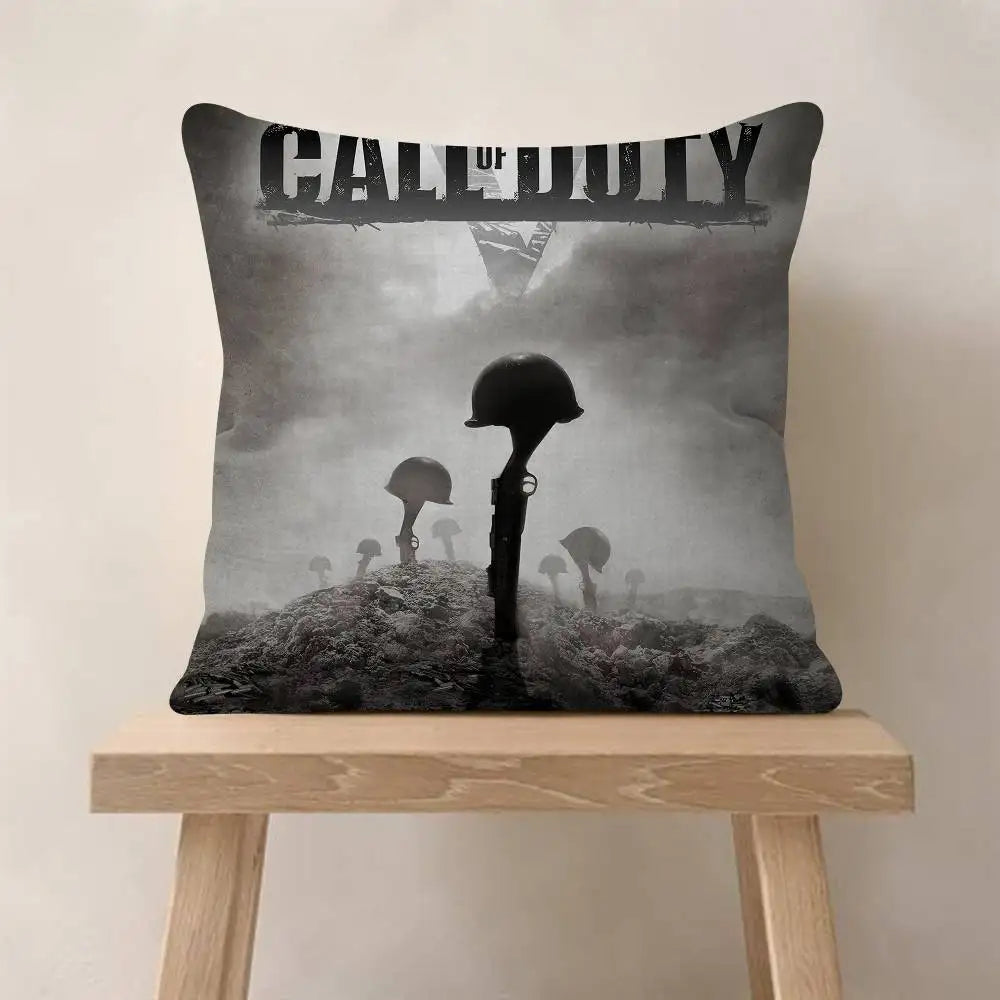 Classic Game C-Call Of D-Duty Personalized Picture Text Home Decorative Pillows Household Gifts 45x45cm