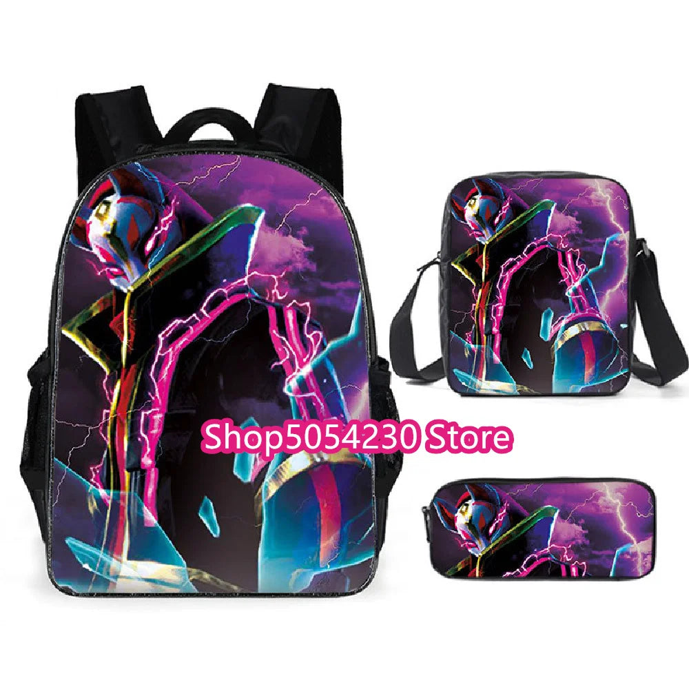 Fortnite 3PCS Backpack for Boys Victory Game 16 Inch Water Resistant Preschool Knapsack Cool Elementary School Backpacks