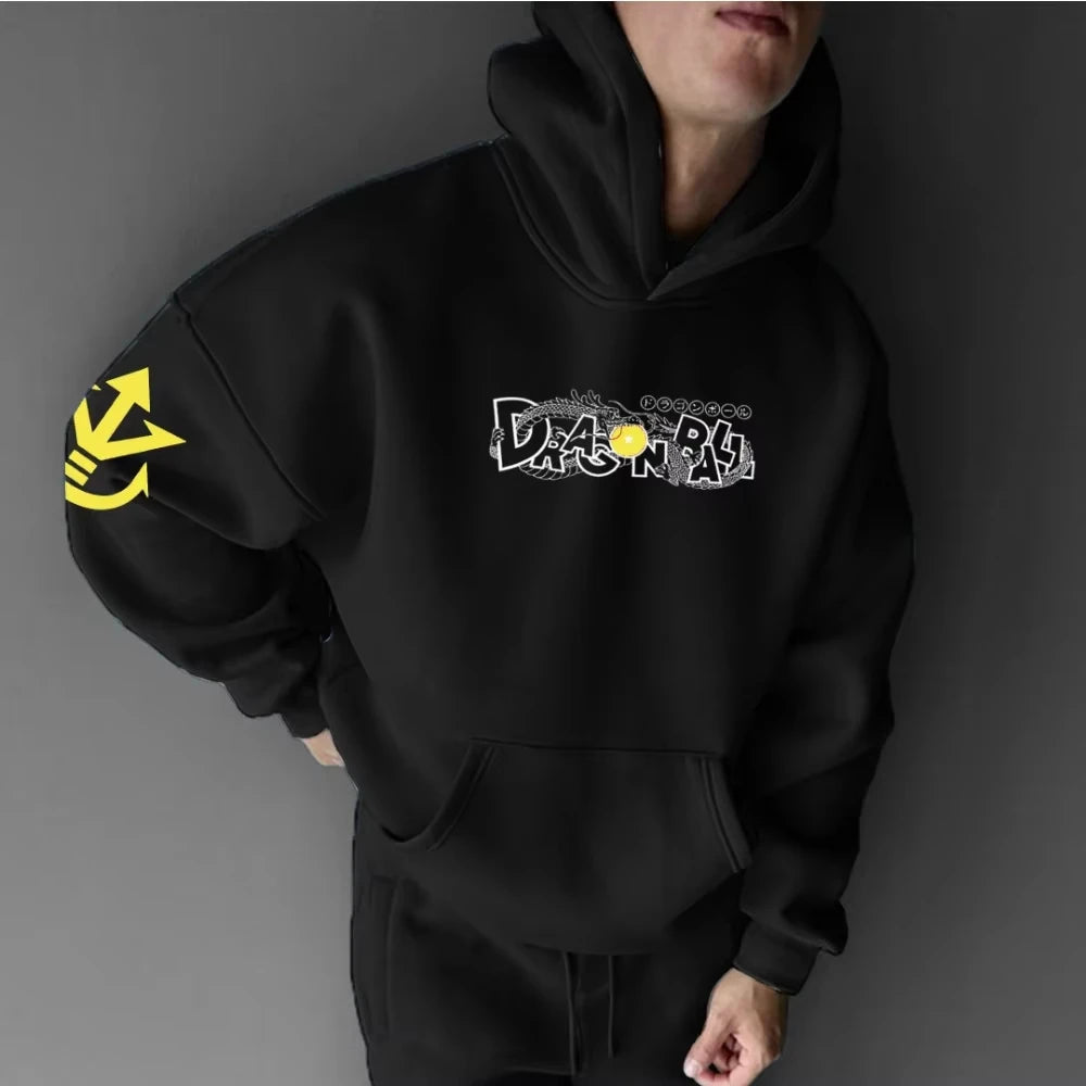 2026 Neuer Dragon Ball Vegeta Hoodie mit Print, Sweatshirt für Herren und Damen, Herren-Oberteil, Sport-Hoodie, Harajuku Y2K Hoodie