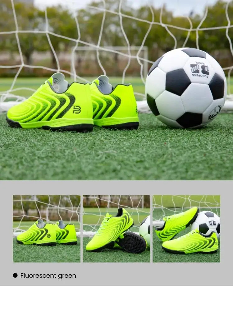 Baasploa Pantofi de fotbal pentru bărbați, marca Comfort, ușori, pentru antrenament pe gazon, pantofi profesioniști de fotbal, adidași moi pentru bărbați, antiderapant