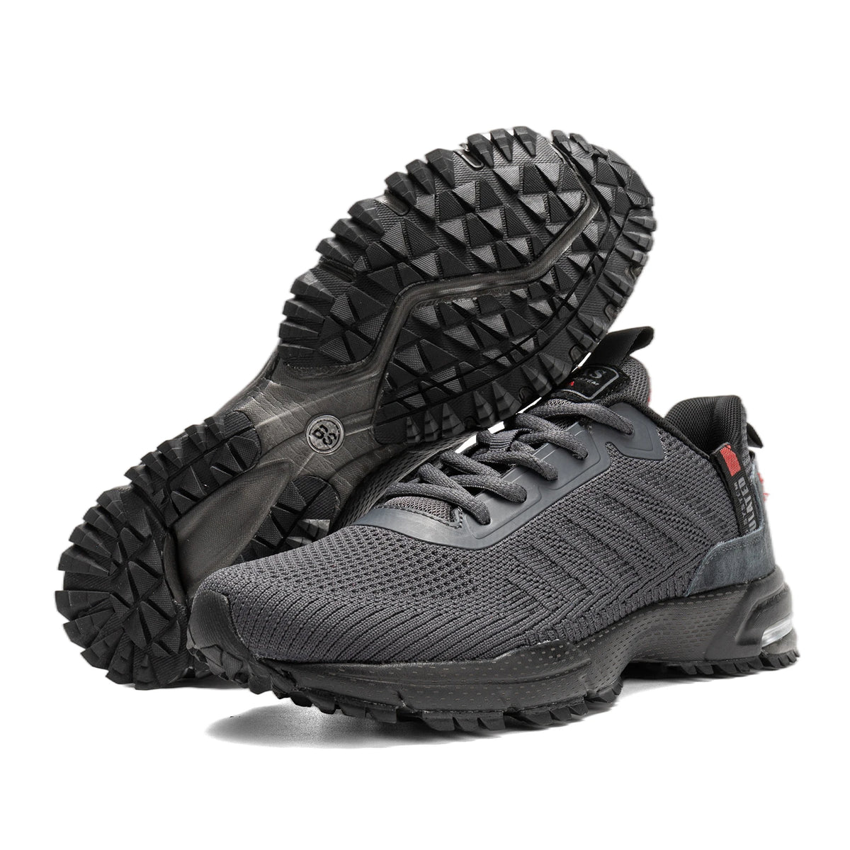 Baasploa Herren-Laufschuhe – Marke: Casual, leichte Designer-Jogging-Schuhe aus Mesh für Herren, atmungsaktive Sport- und Wanderschuhe mit Schnürung