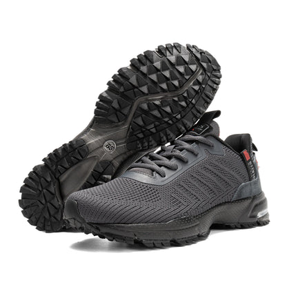 Baasploa Herren-Laufschuhe – Marke: Casual, leichte Designer-Jogging-Schuhe aus Mesh für Herren, atmungsaktive Sport- und Wanderschuhe mit Schnürung
