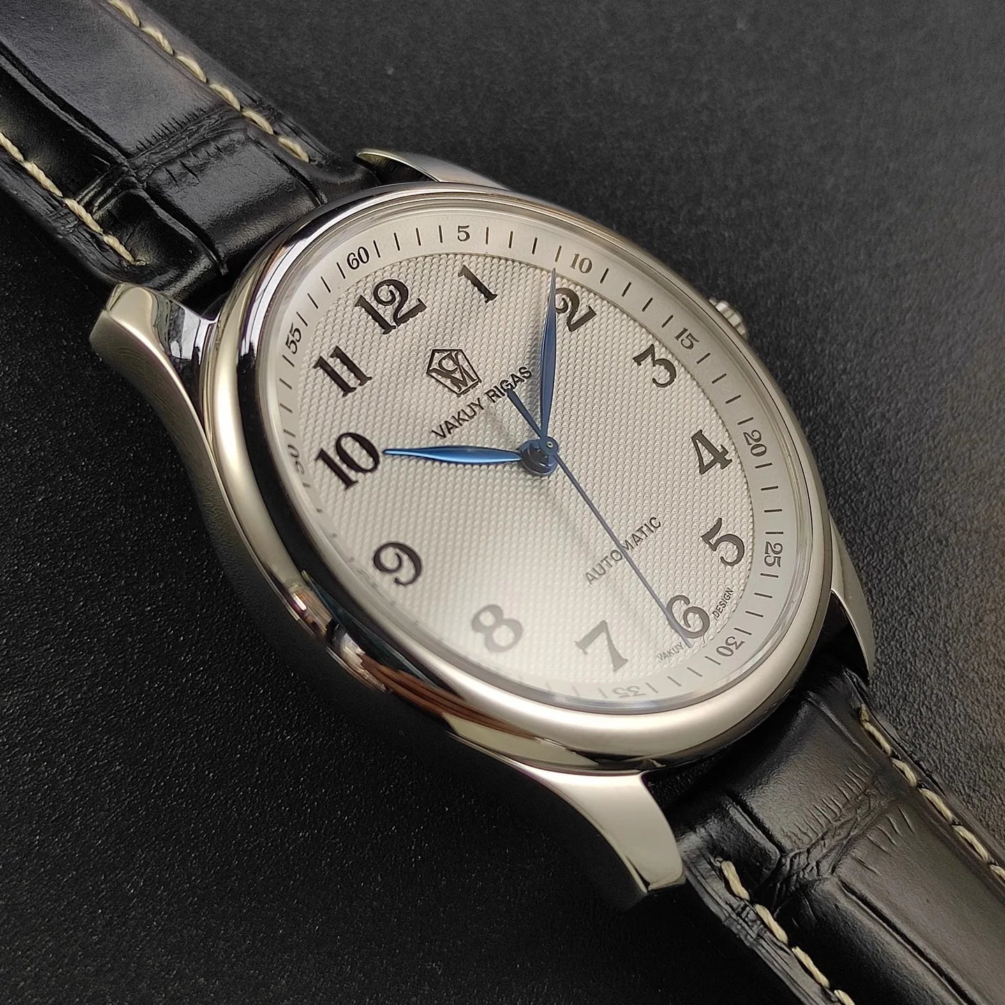 Vakuy Automatic Mechanical Watch Man's Business Auspicious Face Seagull ST2130 Movement Blue Pointer Waterproof Men's