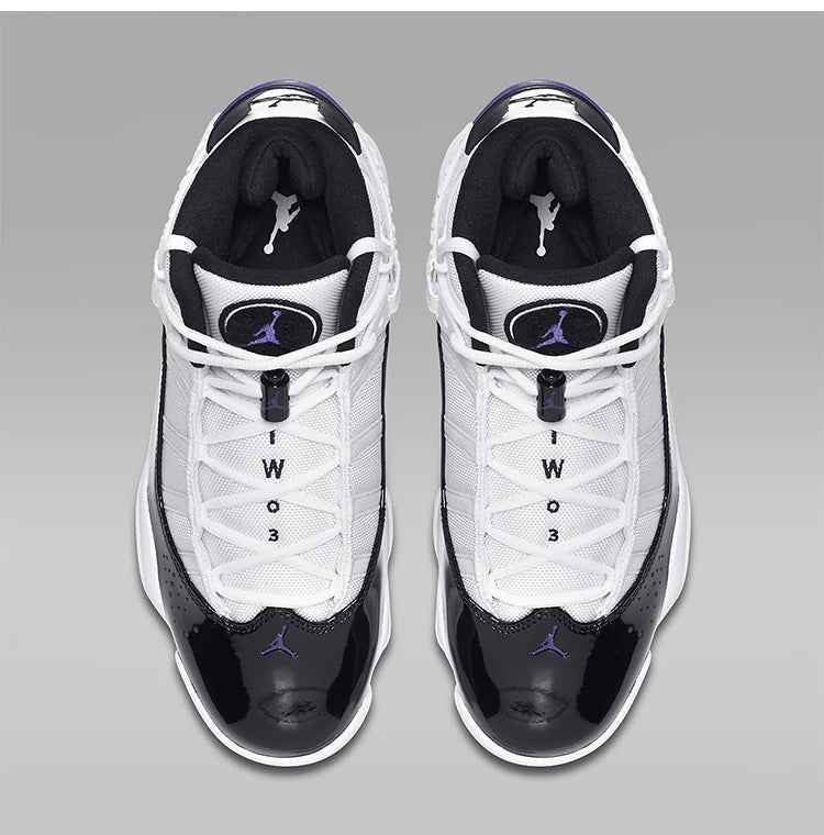 „Nike“ oficialūs, autentiški „JORDAN 6 RINGS“ vyriški sportiniai krepšinio bateliai su amortizacija 322992-104