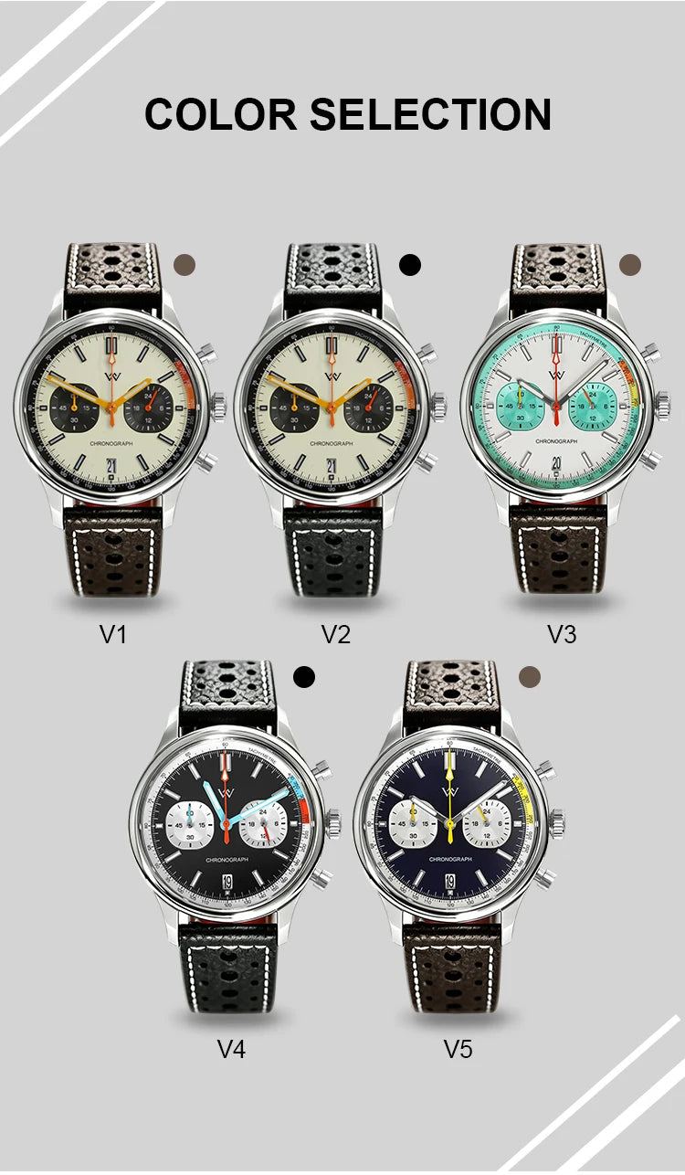 WM Watch VK64 Quartz Watch Waterproof Classic Casual Business Men's Watch Welly Merck Watch WM247M
