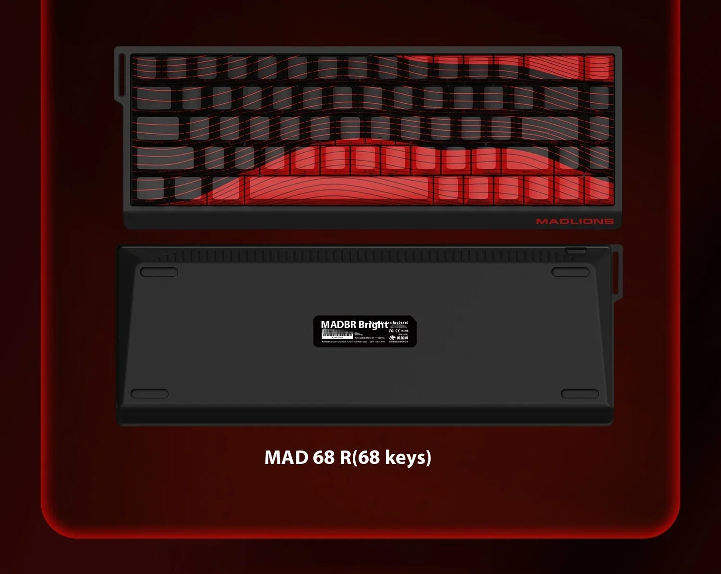 FGG Madlions Mad60 Mad68 He Mechanical Keyboard Magnetic Switch 8k Wired Rgb Hot Swap Custom Keyboard Esport Game Gift Accessory