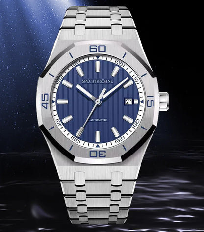 New Arrivals Specht & Söhne Dive Watch 40MM Miyota 8215 Automatic Mechanical Watches For Men Octagon Bezel Steel