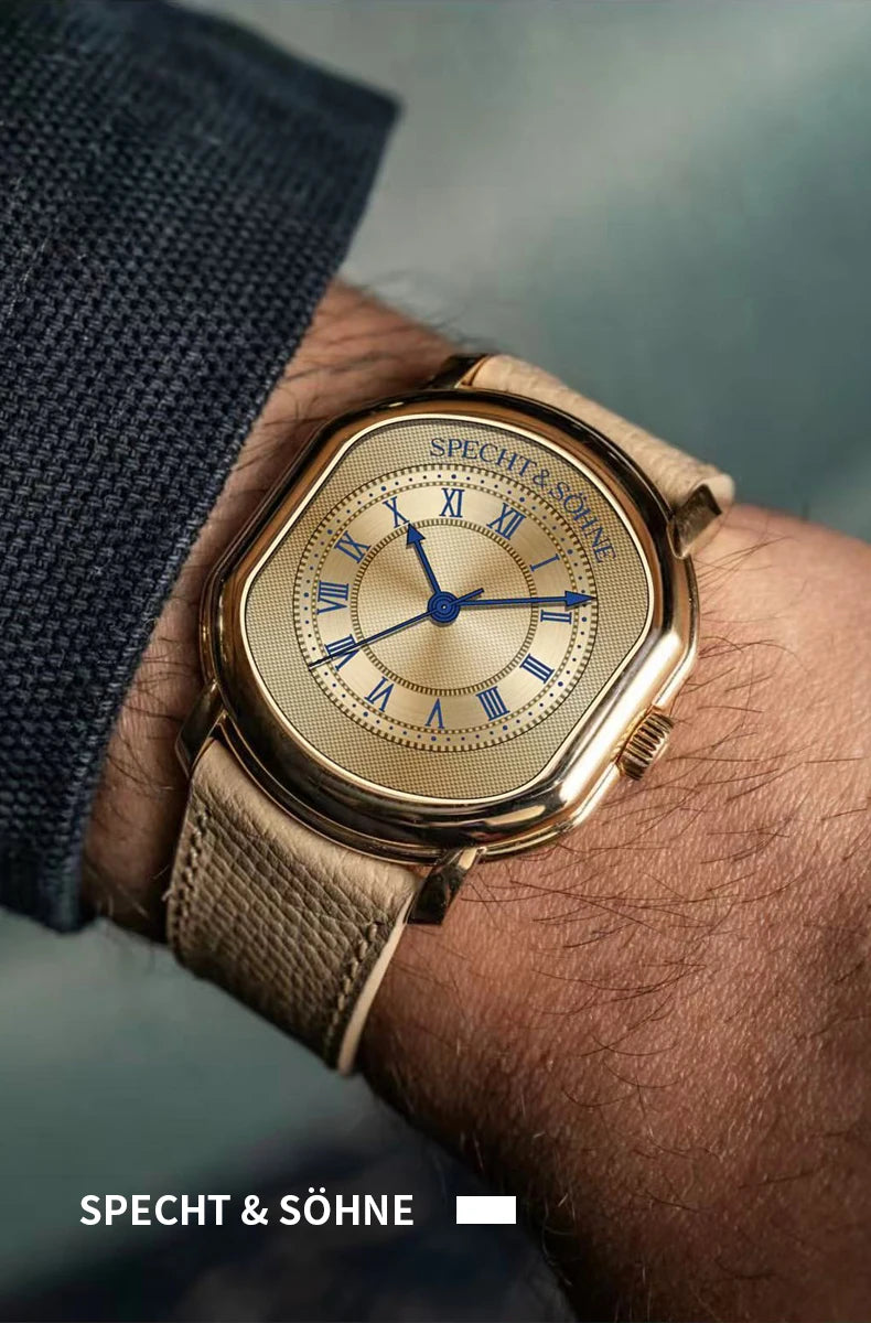 Specht & Söhne 2025 New 35MM Men's Watches Top Brand Luxury Vintage Watch For Men Japan VH31 Movt Sapphire Crystal Waterproof