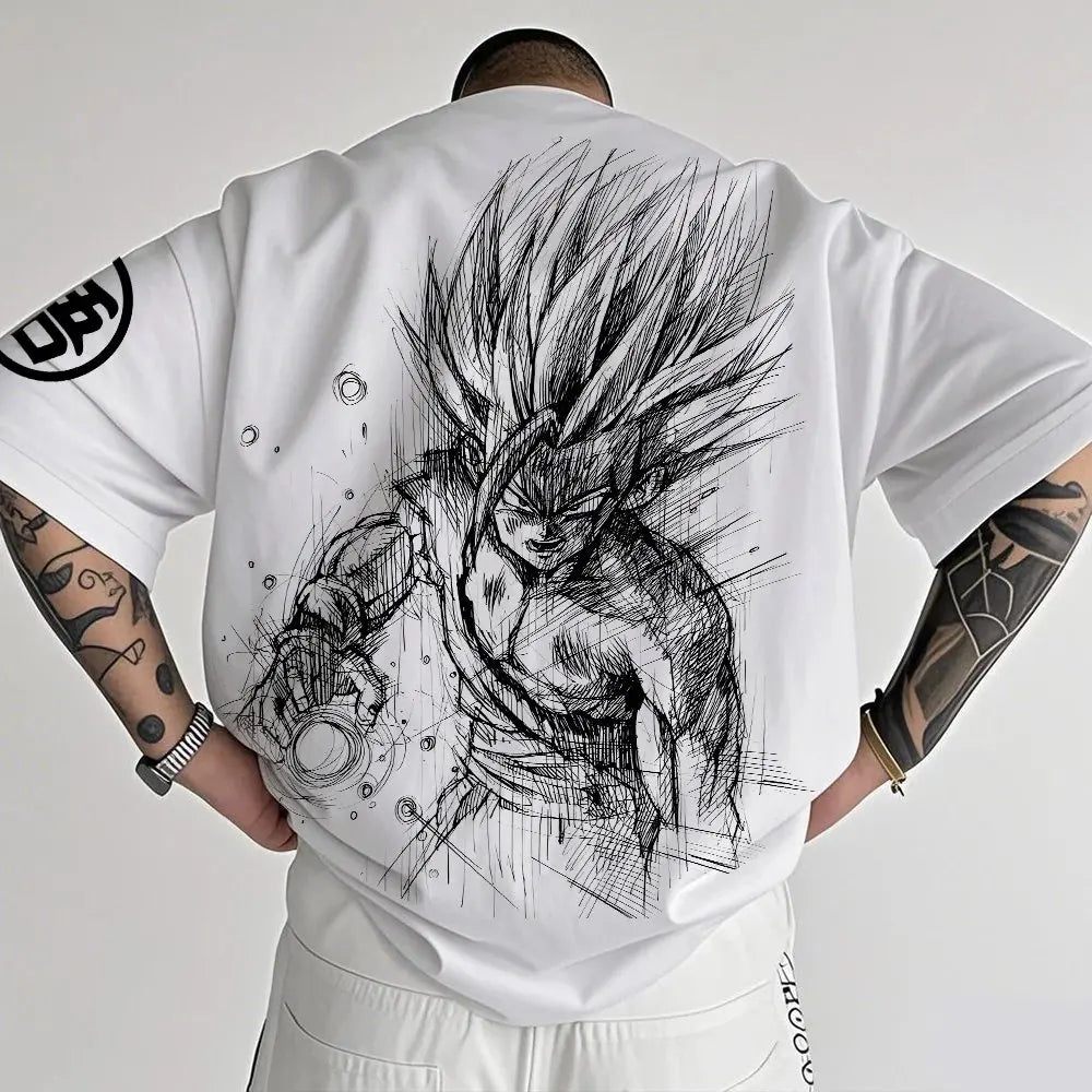 Dragon Ball Z Themed T-Shirt - Pure Cotton, Breathable & Elastic | Comfortable & Stylish | Great for Anime Fans