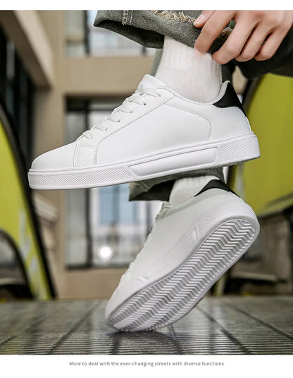PU Leather Men Shoes Sneakers Trend Casual Shoes Leisure Male Sneakers Footwear Men Vulcanized Shoes Couple Shoes Women Shoes