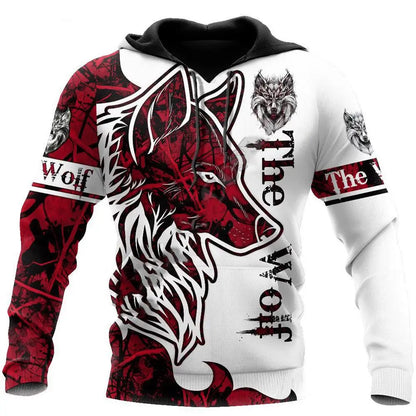 Fashion Autumn Lion, Wolf Hoodies White Tiger Skin 3D All Over Printed Men's Sweatshirt Unisex Zip Pullover Casual Jacket