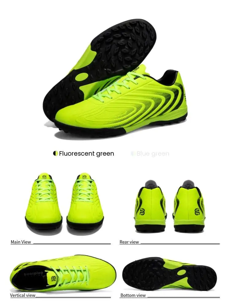Baasploa Pantofi de fotbal pentru bărbați, marca Comfort, ușori, pentru antrenament pe gazon, pantofi profesioniști de fotbal, adidași moi pentru bărbați, antiderapant