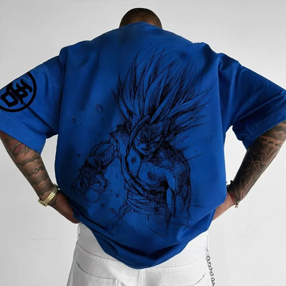Dragon Ball Z Themed T-Shirt - Pure Cotton, Breathable & Elastic | Comfortable & Stylish | Great for Anime Fans