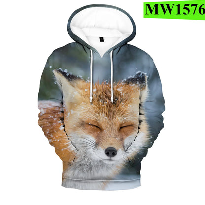 Hip Hop Popular Novelty Comfortable Fox 3D Print Hoodies Sweatshirts Men/Women Sweatshirt Adult/Child Casual Pullovers