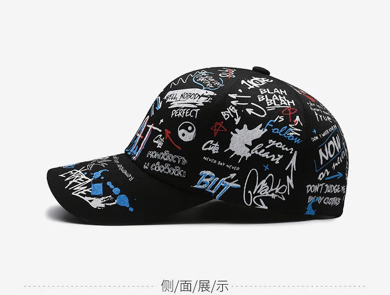 Gorra de béisbol de moda hip hop, gorras trucker con personalidad, gorra snapback de algodón, gorras de sol para actividades al aire libre, gorra deportiva y de ocio