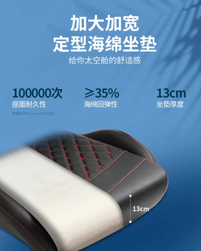 Ergonomic High Back Office Chair with Lumbar Support, Adjustable Reclining Swivel Computer Desk Chair for Home Office, Study & Bedroom