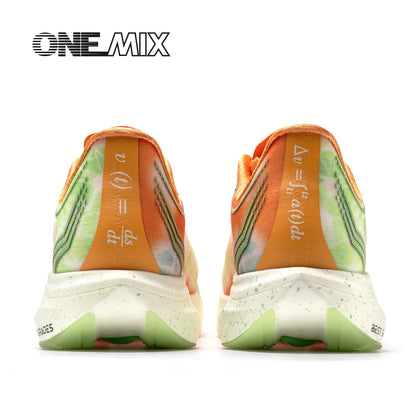 ONEMIX Nowe buty do biegania maratońskiego z podeszwą z nylonu i włókna węglowego – amortyzujące, profesjonalne, zapewniające stabilne wsparcie, ultralekkie, z doskonałym odbiciem