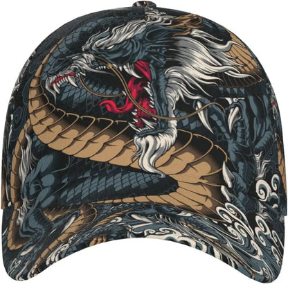 Șapcă Dragon Snapback pentru bărbați, șepci de baseball, pălărie de soare pentru bărbați, șapcă Trucker ajustabilă și stilată pentru femei și bărbați