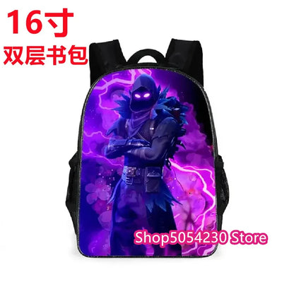 Fortnite 3PCS Backpack for Boys Victory Game 16 Inch Water Resistant Preschool Knapsack Cool Elementary School Backpacks